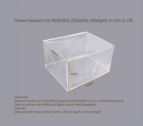 Dust Cover Case for air fryer,coffee machines and kitchen appliance, clear water proof rectangular anti-tear protect jacket...
