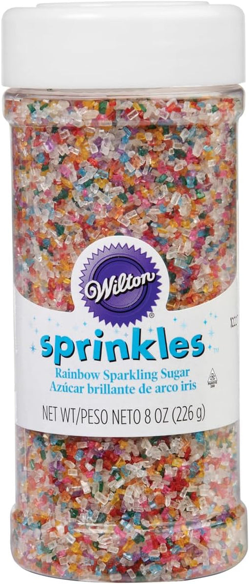 Wilton Rainbow Sparkling Sugars, 8-Ounce,Multicolored...