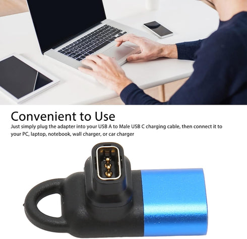 Smartwatch Charging Cable Converter USB Type C Adapter Converter for Pace2 Pro 2 Black...