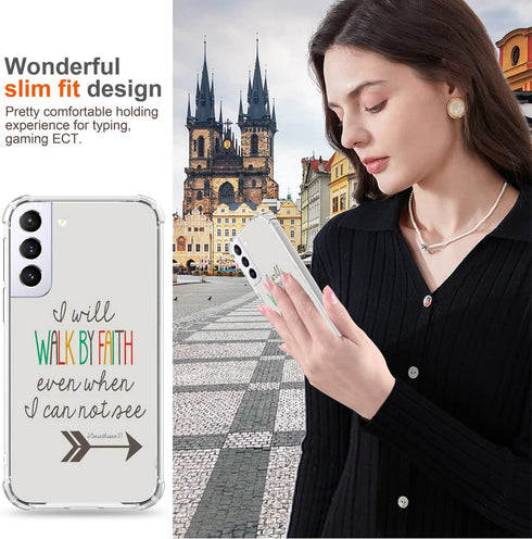S22 Case Bible Christian Design, Soft Tpu Cover Heavy Duty Protective Compatible with Samsung Galaxy S22 Bible Christian Religion Religious Print ...