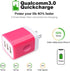 Wall Charger Adapter,USB Cubes,3Pack Universal Travel 3.1A 3 Muti Port Plug Charging Block Compatible with iPhone 16,15,14,13,12,11,SE,X,Plus,Sams...