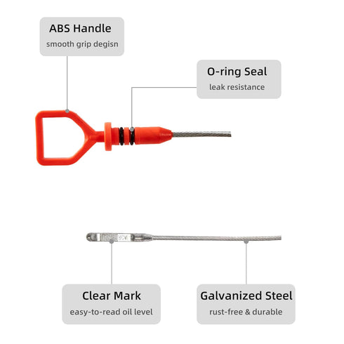 Engine Oil Level Dipstick Indicator Dip Stick Replacement for Acura MDX RDX RL...