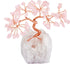 mookaitedecor Rose Quartz Crystal Tree Tumbled Stones, Cluster Rock Crystals Base Money Tree for Wealth and Luck 4"-5"...