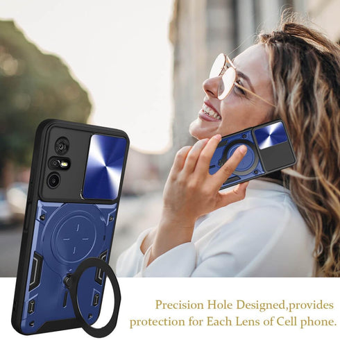 for TCL 40 XE 5G Phone Case,for TCL 40 X 5G Case,Metal Stand Ring Holder for Women Men,Camera Protector,Slim Full Protection Shockproof Basic Case...