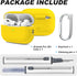 MOLOVA AirPod Pro Case Cover with Cleaner Kit, Soft Silicone Cover for AirPods Pro Case 2nd/1st Comes with Keychain for Women Men,Suitable Cases f...