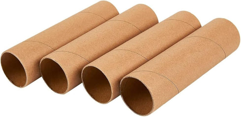 Brown Cardboard Tubes for Crafts, DIY Craft Paper Roll (1.6 x 5.9 in, 12 Pk)...