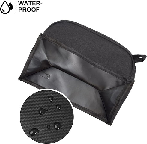 iFedio 2 Slice Toaster Cover Black, Waterproof Nylon, Dust & Fingerprint Protection, Machine Washable, Holds Jam Spreader & Tongs...