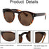 2 Pack Reading Sunglasses Bifocal for Women,Outdoor Reader Glasses Vintage Round Shape...