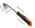 XIAONAN Weed Tool,Weed Puller with Handle Manual Hand Weeder Tool 4 Teeth Dual Purpose Weeder High Strength Garden Weed Removal Tool for Garden Ya...