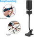 Flexible Twist Clamp Mount Compatible with Pan Tilt Camera, Flexible Twist Gooseneck Mounting Bracket No Tools or Wall Damage Required (1pack?Blac...