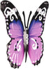 BinaryABC 3D Metal Butterfly Decor Wall Art Sculpture Hanging Decoration,Indoor Outdoor Garden Decoration (Purple)...