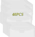 40 Pcs 9.4x3.9 inch Stamp & Die Storage Pockets Resealable Clear Plastic Seal Bags Storagefor Cutting Dies Stamp Crafts for DIY Scrapbooking Paper...