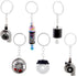 Zodaca 6 Pack Auto Car Parts Keychain Set with Turbo, Manual Gearbox, Tire Rim, Spring Shock Absorber, Brake Rotor (Metal)...