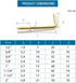 MroMax 1" 50Pcs Gold Screw in Hooks L Shape Hooks Carbon Steel 1 Shape Right Angle Hooks Brass Plated 7 Shape Screw Hooks Self-Tapping Screw Hook ...