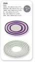 PME Oval Cutters, for Cake Decorating, Set of 6, White...