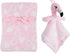 June Garden Cozy Dream Fleece Baby Security Blanket and Plush Blanket Gift Set - Infants Nursery Swaddling Bed Blankets - 15" x 15" Lovey and 30" ...