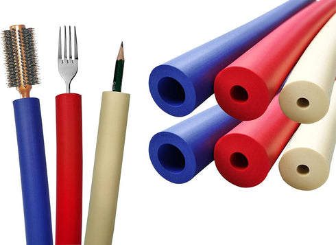 Foam Grip Tubing(6 Pack) - Foam Tubing - Foam Tubes Grip Aid for Utensil - Cutlery Padding Grip Handle for Disabled and Elderly...