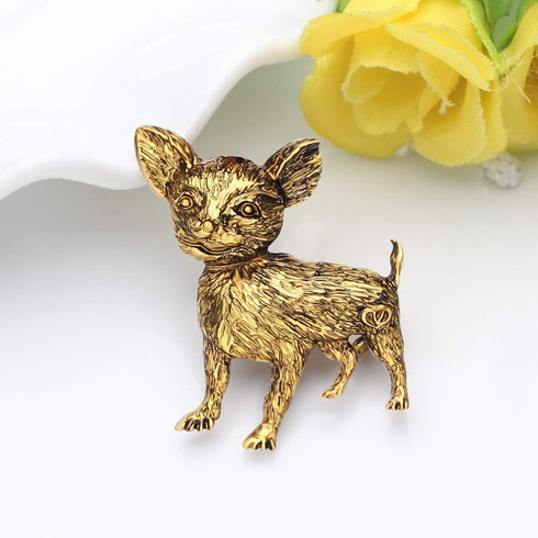 NEWEI Enamel Cute Dog Brooch Pins Charms Gifts for Women And Dog Lovers...