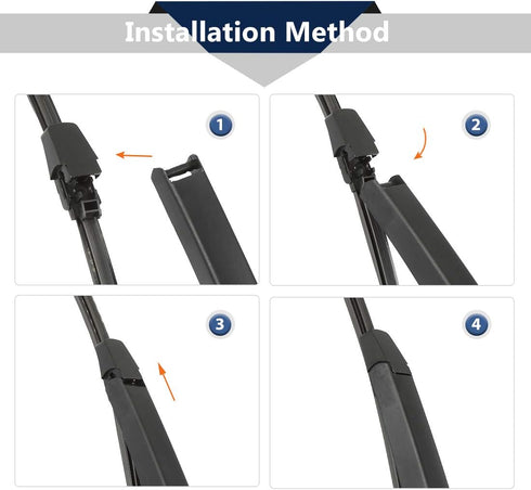 X AUTOHAUX Rear Windshield Wiper Blade Arm Set for VW Tiguan 2007-2015 - 330mm 13inch...