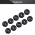 Othmro 500pcs Nitrile Rubber O-Rings, 2mm Wire Dia 6mm OD Metric Sealing Nitrile NBR Rubber Washers for Oil or Air Sealing, Professional Plumbing,...