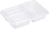 GoodCook Meal Prep Rectangle Three Compartment 20-Piece, White, Made without BPA...