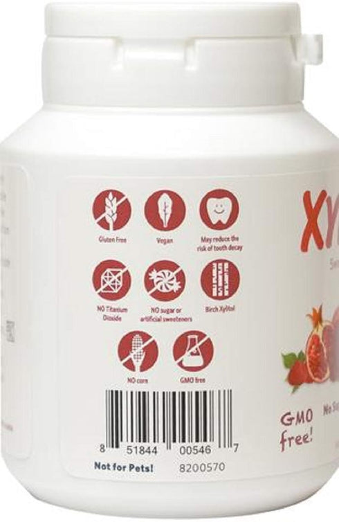 Xylichew 100% Xylitol Chewing Gum - Non GMO, Non Aspartame, Gluten Free, and Sugar Free Gum - Natural Oral Care, Relieves Bad Breath and Dry Mouth...