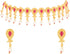 Efulgenz Indian Wedding Bridal Jewelry for Women Antique Gold Tone Floral Choker Necklace Faux Pearl Drop Dangling Earrings Kundan Bridal Set Indi...
