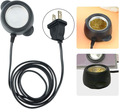 Summer Enjoyment Glue Stove, Mini Hot Glue Melting Pot 30W Melting for Silk Flower Factory for School Handcraft Teaching(U.S. regulations)...