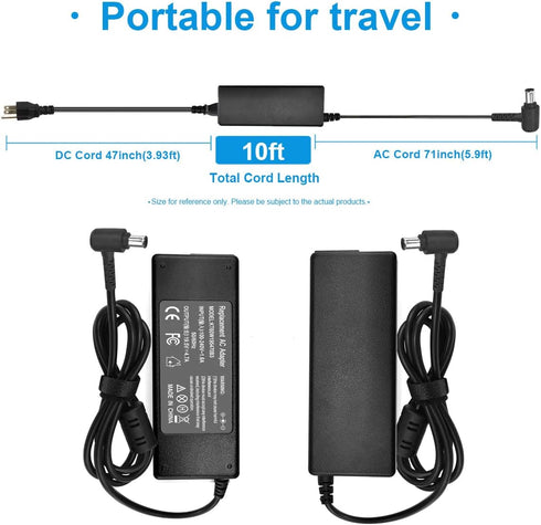 19.5V KDL-40R510C KDL-48R510C Docking Station AC Charger Adapter for Sony LCD TV Bravia KDL48W600B KDL-48W650D KDL32W600D KDL-40W KDL-40R KDL-42W ...