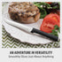 RADA Cutlery Utility Steak Knife, Black Handle, Pack of 2...
