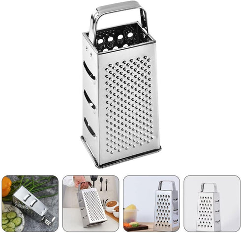 SHERCHPRY Cheese Slicer Cheese Slicer Box Grater Cheese Graters Stainless Steel Vegetable Shredder Mandoline Slicer Nuts Kitchen Slicer Shredder Z...