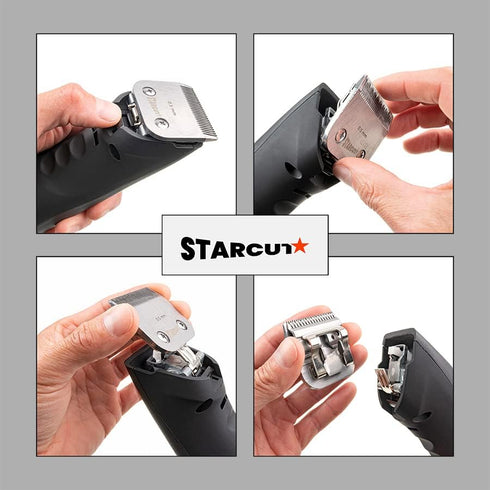 Detachable Dog, Cat, and Horse Pet Professional Grooming Clipper Replacement Blades, Compatible with Most A5 Andis, Oster, Wahl Series Clippers, M...