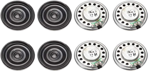 uxcell 0.5W 8 Ohm DIY Magnetic Speaker 28mm Round Shape Replacement Loudspeaker 8pcs...