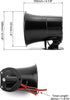 QWORK Electric Siren Horn, DC 12V Security Loud Wired Alarm Siren for Home Alarm System Security and Protection, 110 dB...
