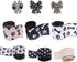 3 Rolls 1.5'' and 2.5'' Doggy Paw Print & Dog Ribbon(30 Yards), Lover Wired Edge Linen Ribbon,Stripes , Polka Dots Ribbons for Floral Arrangements...