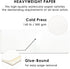 Grabie Watercolor Paper Pad, 100% Cotton Pulp, 15 Sheets, B5 (10.1 x 7.4"), 140lb (300gsm), Glue Bound, Acid-Free Cold Pressed Watercolor Paper, A...