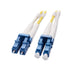Cable Matters Plenum Rated Duplex OS2 Single Mode Fiber Optic Patch Cable - 1m / 3.3ft, LC to LC UPC 9/125 OFNP OS2 Fiber Optic Cable...
