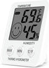 Digital Thermometer Indoor Hygrometer Humidity Meter Room Temperature Monitor Large LCD Display Max/Min Records for Home Car Office White by SoeKoa
