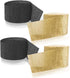 Black and Gold Crepe Paper Streamers (2 Rolls Each Color)...