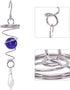 Wind Spinner Stabilizer Crystal Ball, 2 Gazing Ball Spiral Tail Wind Spinner Garden Wind Spinner Tail Stabilizer with Swivel Hook(Blue)...