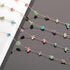 KYUNHOO 16.4FT Colorful Natural Stone Chain Links Gold Plated Brass Chain for Necklace Thin Paperclip Chain Roll with Lobster Clasps Jump Rings Je...