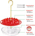 Hummingbird Feeders for Outdoors Hanging - 10 oz, 25 Feeding Ports, Easy to Install, Refill & Clean, Leak-Proof, Plastic Saucer Hummingbird Feeder...