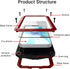 Marrkey for iPhone 13 Pro Max Case,360 Full Body Protective Heavy Duty Shockproof Tough Armour Aluminum Alloy Metal Case with Silicone Built-in Sc...