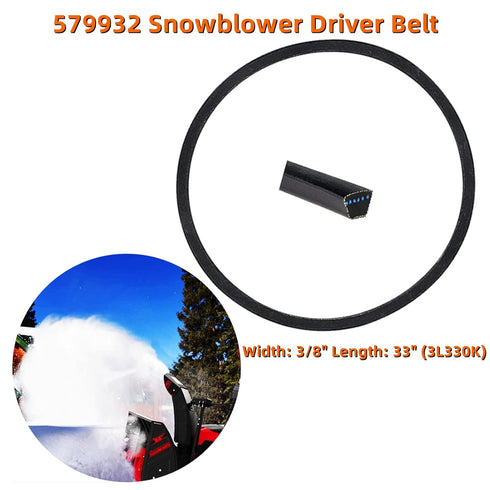 ZLIANGQ 579932 1733324SM Snowblower Driver Belt Replace Murray Craftsma 579932MA Snow Throwers Drive Belt 3/8" x 33-1/4"...