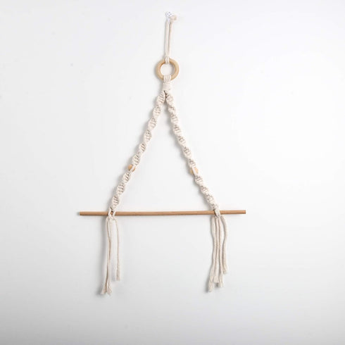 Eiyye Handmade Paper Towel Holder Boho Paper Towel Holder Cotton Rope Macrame Toilet Paper Holder Towel Rack for Bathroom Kitchen...