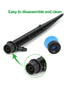50 Pack Drip Irrigation Emitters Adjustable Irrigation Dripper 360 Degree Full Circle Pattern Water Flow Bubbler with Stake for 1/4 inch Irrigatio...