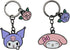 My Melody & Kuromi Galentines Enamel Filled Keychains (Set of Two)...