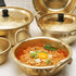 Korea Noodle Pot Aluminum Noodle Pot,Nonstick Double Handle Korean Yellow Aluminum Noodles Pot,Cookware for Kitchen,Great for Soup,Pasta(16CM)...