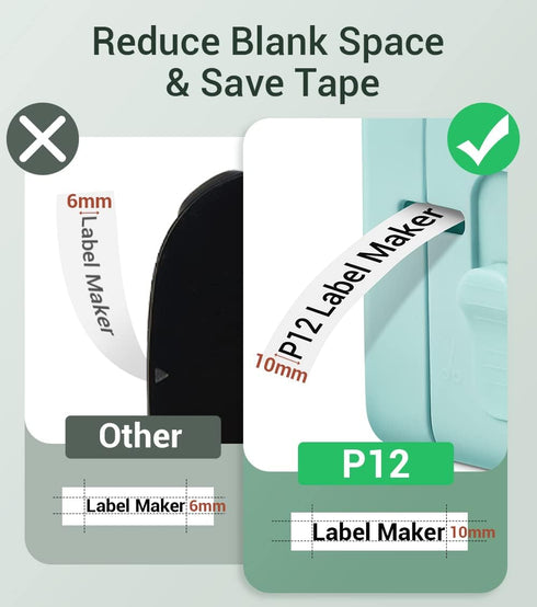 Phomemo Label Makers Machine with Tape, Portable Bluetooth Label Printer, Mini Label Maker Sticker Maker Handheld Labeler with Multiple Template I...