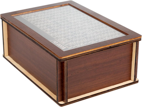 10000 Dollar Cash Target & Numbers Wooden Money Savings Box - Perfect Cash Saver & Best Gift for Friends (Dark Brown)...